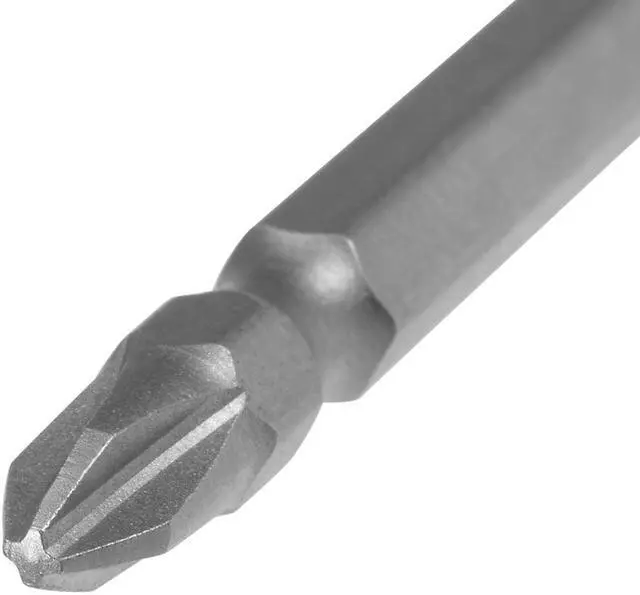 Alt view image 3 of 4 - Phillips Bits 1/4 Inch Hex Shank 150mm Length Magnetic Slotted Screwdriver PH2/SL6 Double Head Screw Driver Bits S2 Alloy Steel