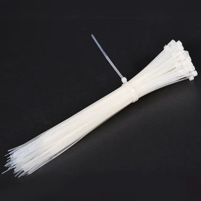 Alt view image 3 of 4 - Cable Zip Ties 200mmx2mm Self-Locking Nylon Tie Wraps White 150pcs