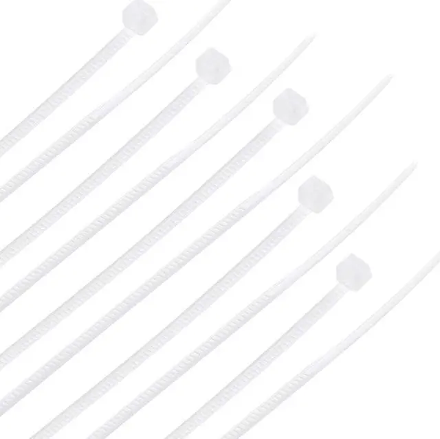 Main image of 300pcs Cable Zip Ties 4 Inch x 0.07 Inch Self-Locking Nylon Tie Wraps White