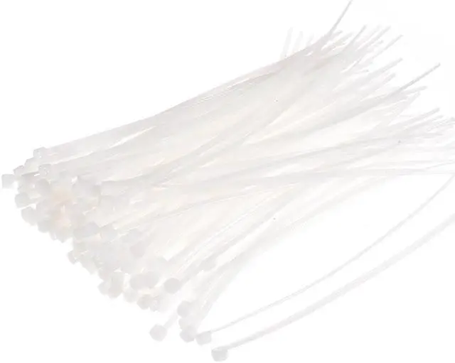 Alt view image 2 of 5 - Cable Zip Ties 150mmx1.9mm Self-Locking Nylon Tie Wraps White 200pcs