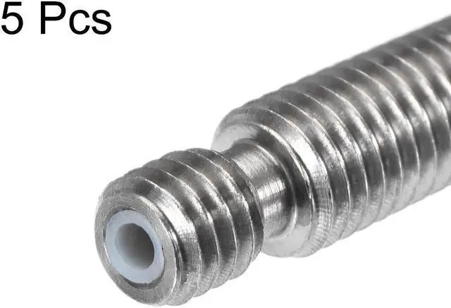 Alt view image 3 of 4 - M6x22.5mm Extruder 1.75mm Throat Tube for V6 Makerbot 3D Printer W PTFE Pipe 5pc