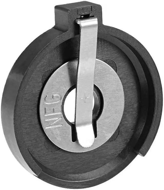 Alt view image 3 of 4 - 5 Pcs CR2430 Horizontal Coin Button Battery Holder Black Container Case