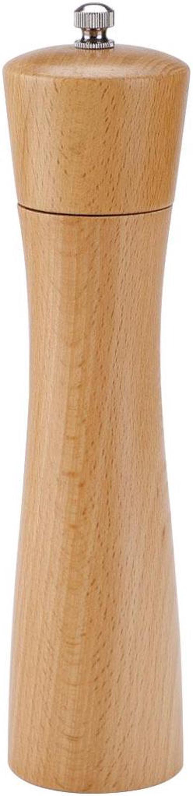 Unique Bargains 2pcs 8.5 Wooden Salt and Pepper Grinder Mills Shaker with Adjustable Coarseness