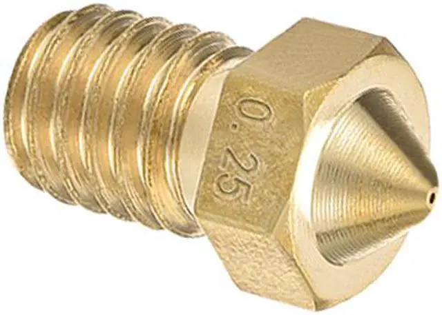 Alt view image 5 of 5 - 0.25mm 3D Printer Nozzle, Fit V6 Extruder Head, for 1.75mm Filament Brass 10pcs