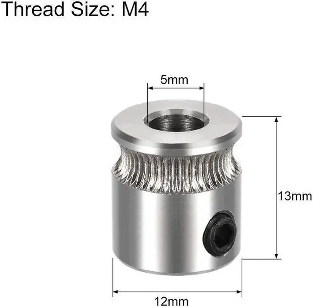 Alt view image 2 of 4 - MK7 Drive Gear Direct Extruder Drive 5mm Bore for Reprap Extruder 5pcs