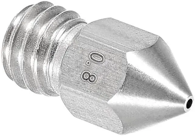 Alt view image 5 of 5 - 0.8mm 3D Printer Nozzle, Fit MK8 Extruder Head, for 1.75mm Filament Stainless Steel 2pcs