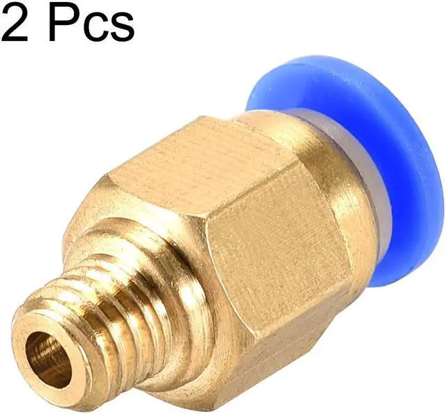 Alt view image 2 of 4 - M6 Tube Fitting for 3D Printer Push Fixings, for 4mm Tube 1.75mm Filament 2pcs