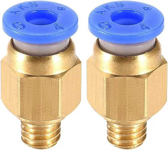 Main image of M6 Tube Fitting for 3D Printer Push Fixings, for 4mm Tube 1.75mm Filament 2pcs