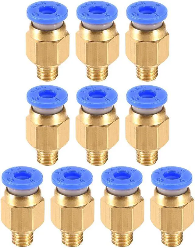 Main image of M6 Tube Fitting for 3D Printer Push Fixings, for 4mm Tube 1.75mm Filament 10pcs