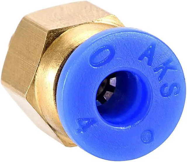 Alt view image 4 of 4 - M6 Tube Fitting for 3D Printer Push Fixings, for 4mm Tube 1.75mm Filament 10pcs