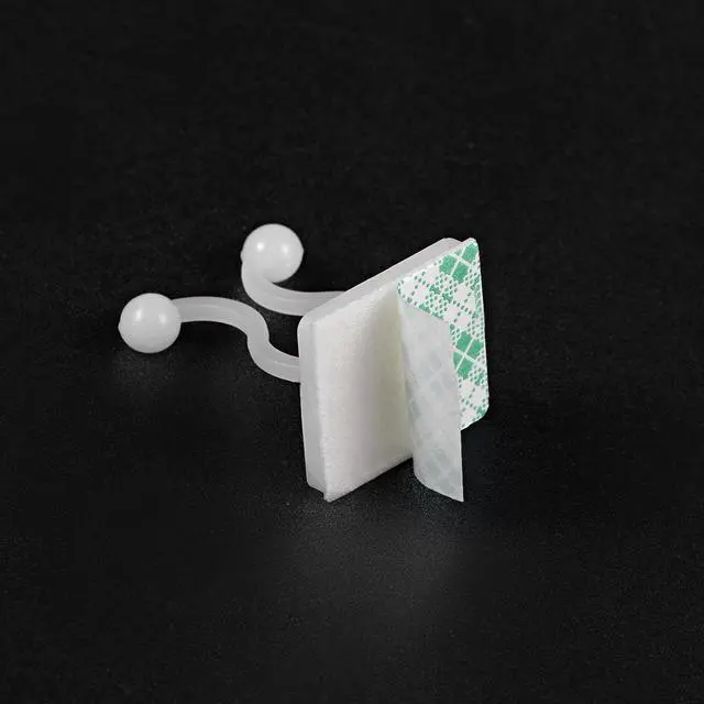 Alt view image 5 of 5 - Twist Lock Cable Wire Ties with Sticker Nylon U Shape Save Place 10mm Dia White 50pcs