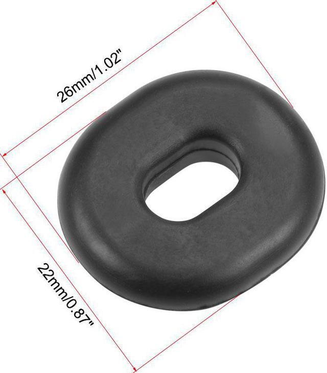 Alt view image 4 of 6 - Side Cover Grommet Single Side Rubber Oval Washer for Motorcycle 4Set