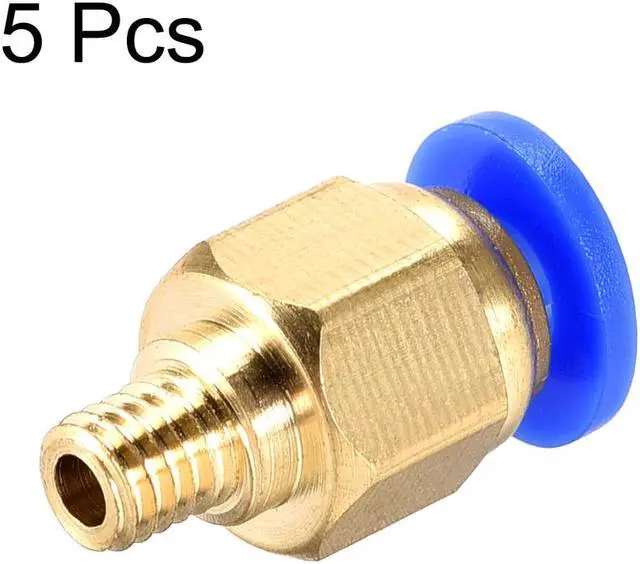 Alt view image 2 of 4 - M5 Tube Fitting for 3D Printer Push Fixings, for 4mm Tube 1.75mm Filament 5pcs