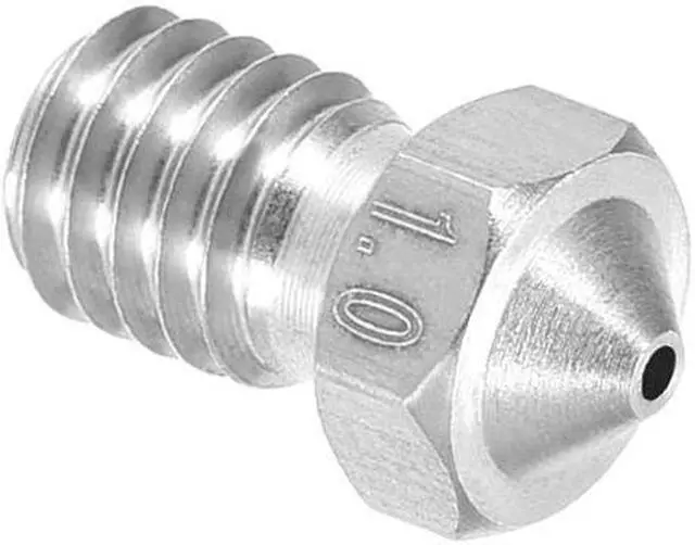 Alt view image 5 of 5 - 1mm 3D Printer Nozzle, Fit V6 Extruder Head, for 1.75mm Filament Stainless Steel 1pcs