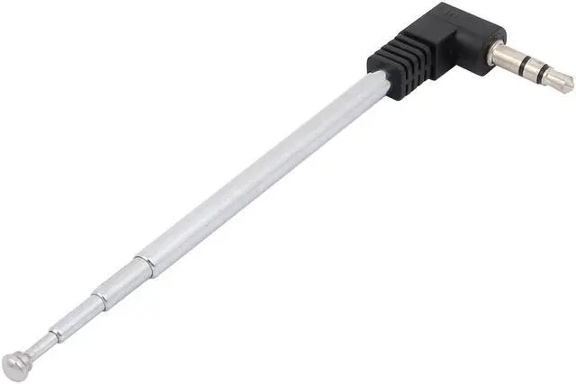 Alt view image 2 of 2 - 4 Sections Telescoping AM FM Radio Antenna 3.5mm Connector 9.6-inch Length