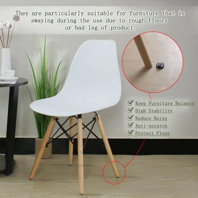 Alt view image 6 of 7 - M8 x 10 x 25mm Leveling Feet Adjustable Leveler Floor Protector for House Furniture Chair Table Desk Leg 4pcs