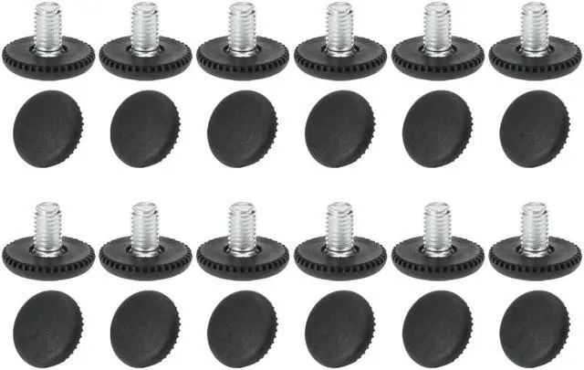 Main image of M8 x 10 x 25mm Leveling Feet Adjustable Leveler Floor Protector for House Furniture Chair Table Desk Leg 24pcs