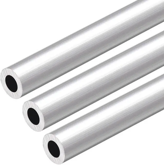 Main image of 6063 Aluminum Round Tube 300mm Length 14mm OD 8mm Inner Dia Seamless Aluminum Straight Tubing 3 Pcs