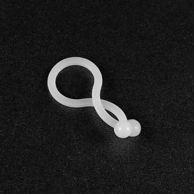 Alt view image 3 of 4 - uxcell Twist Lock Cable Wire Ties Nylon U Shape 10.5mm Dia White 100pcs