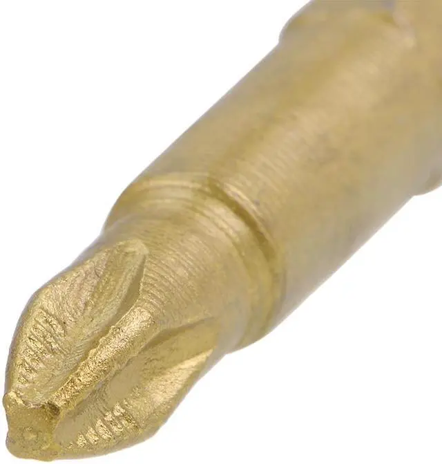 Alt view image 3 of 4 - Phillips Bits 5pcs 1/4-Inch Hex Shank Magnetic Cross Screwdriver Bit 50mm Length PH2 Titanium Plating S2 Non-Slip Screwdriver Bit