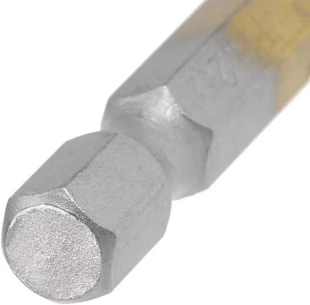 Alt view image 4 of 4 - Phillips Bits 5pcs 1/4-Inch Hex Shank Magnetic Cross Screwdriver Bit 50mm Length PH2 Titanium Plating S2 Non-Slip Screwdriver Bit