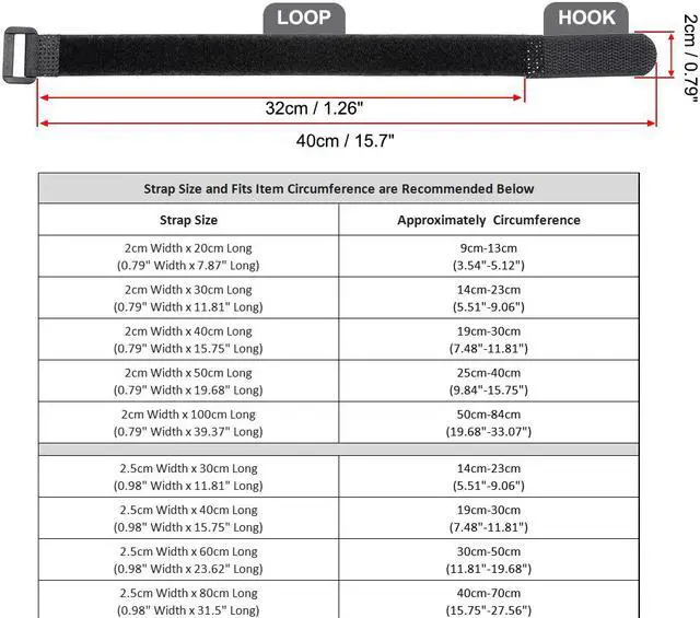 Alt view image 2 of 4 - Tie Down RC Battery Straps Fastening Cable Adjustable Reusable Securing Hook and Loop Straps, 15.7-inches X 0.79inch 2pcs