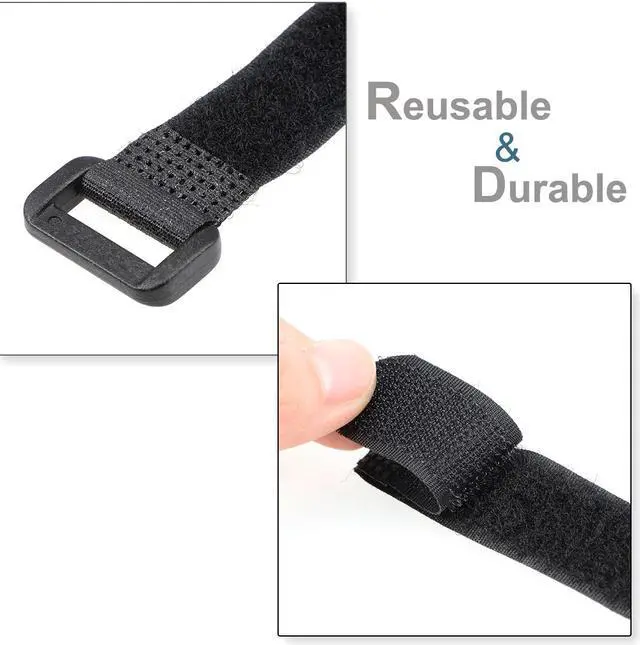 Alt view image 3 of 4 - Tie Down RC Battery Straps Fastening Cable Adjustable Reusable Securing Hook and Loop Straps, 15.7-inches X 0.79inch 2pcs
