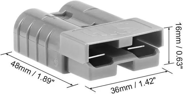 Alt view image 3 of 5 - 6 Gauge Battery Quick Connect Disconnect Kit 50A Steel Wire Harness Connector for Winch Auto Car Trailer Driver, Grey, 2pcs