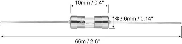 Alt view image 2 of 4 - Slow Blow Fuse Time Delay Axial Lead Glass Fuses 3.6mm x 10mm 250V T3.15A 30Pcs