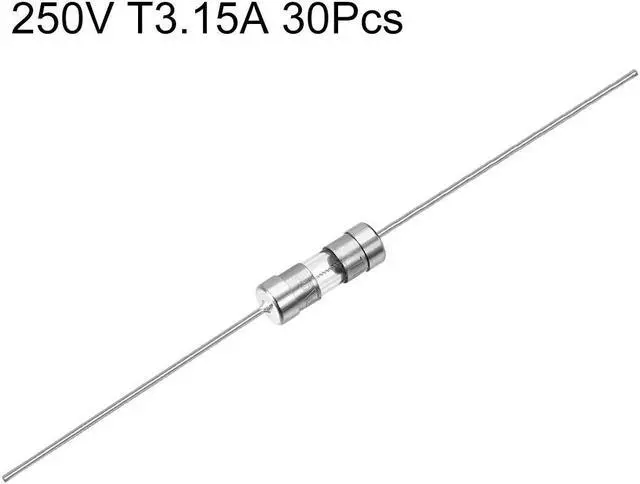 Alt view image 3 of 4 - Slow Blow Fuse Time Delay Axial Lead Glass Fuses 3.6mm x 10mm 250V T3.15A 30Pcs