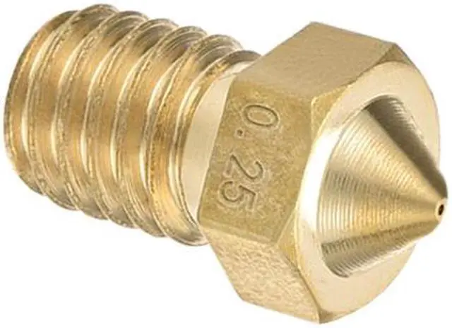 Alt view image 5 of 5 - 0.25mm 3D Printer Nozzle, Fit V6 Extruder Head, for 1.75mm Filament Brass 2pcs