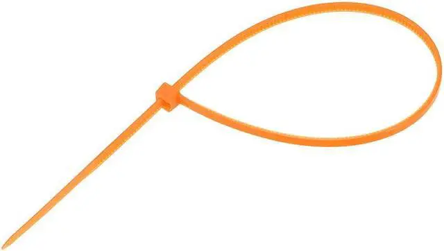 Alt view image 3 of 3 - Cable Zip Ties 200mmx2.5mm Self-Locking Nylon Tie Wraps Orange 100pcs