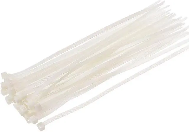 Main image of Cable Zip Ties 250mm x5mm Self-Locking Nylon Tie Wraps White 40 pcs