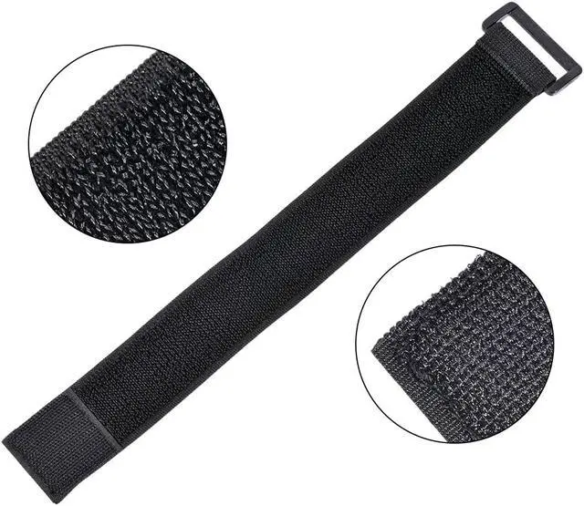 Alt view image 3 of 6 - Elastic Reusable Cable Ties, 12 Inch Hook and Loop Cord Wraps with Buckle 6pcs