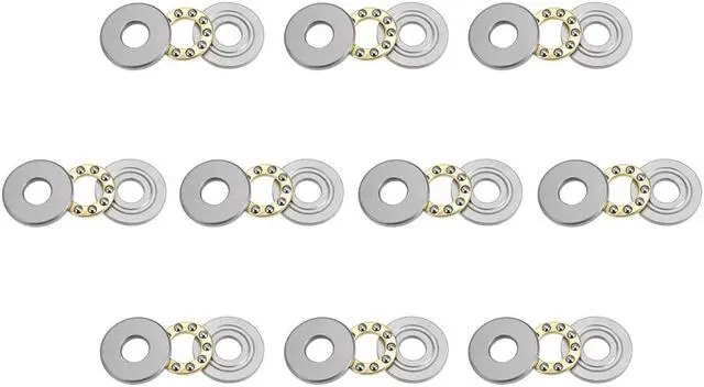 Main image of F8-22M Miniature Thrust Ball Bearings 8mm x 22mm x 7mm Chrome Steel with Washers 10 Pcs