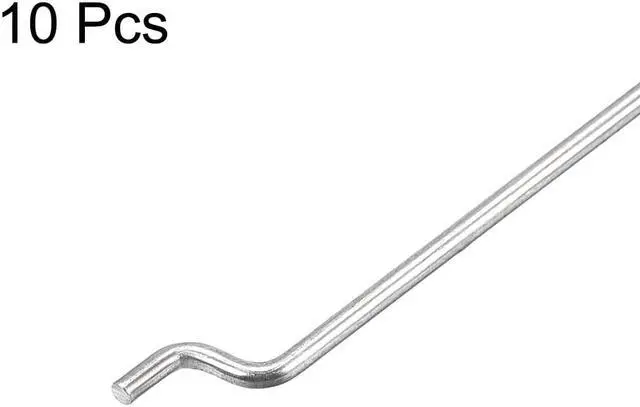 Alt view image 3 of 3 - 1.2mm x 260mm (10 Inch) Steel Z Pull/Push Rods Parts for RC Airplane Plane Boat Replacement (Pack of 10)