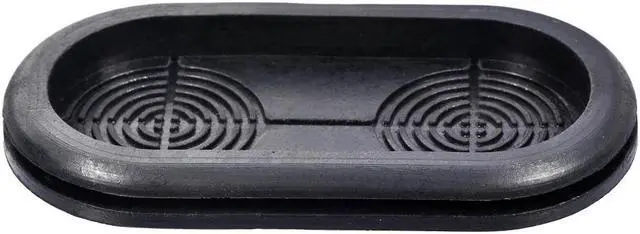 Alt view image 3 of 3 - Wire Protector Oil Resistant Armature Oval Rubber Grommets 35x75mm Mounting Dia 4Pcs