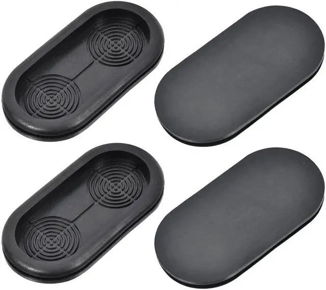 Main image of Wire Protector Oil Resistant Armature Oval Rubber Grommets 35x75mm Mounting Dia 4Pcs