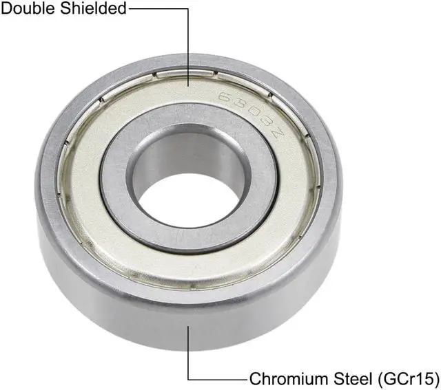 Alt view image 3 of 7 - F695-2RS Flange Ball Bearing 5x13x4mm Double Sealed (GCr15) Chrome Steel Bearings 10pcs