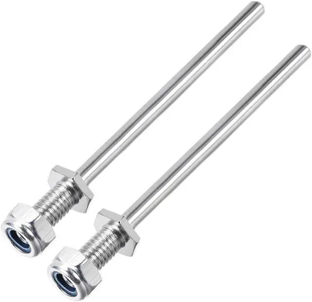 Main image of 5/16 Inch Diameter x 3 Inch Length Landing Gear Steel Axle Shaft Drive Axle with Nuts for RC Airplane - 2PCS