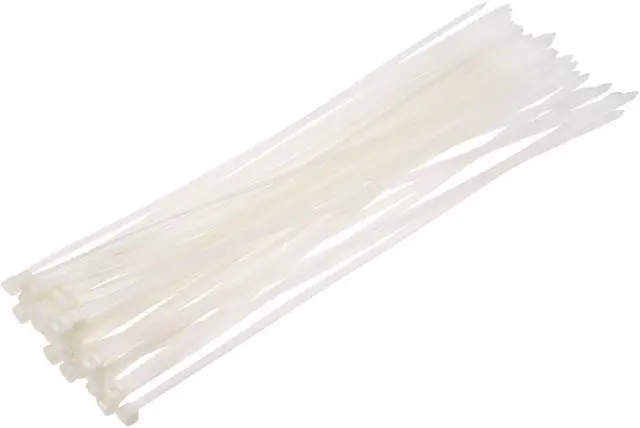 Main image of Cable Zip Ties 450mmx4.8mm Self-Locking Nylon Tie Wraps White 60pcs