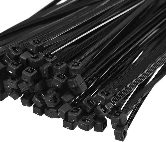 Alt view image 3 of 4 - 150pcs Cable Zip Ties 6 Inch x 0.11 Inch Self-Locking Nylon Tie Wraps Black