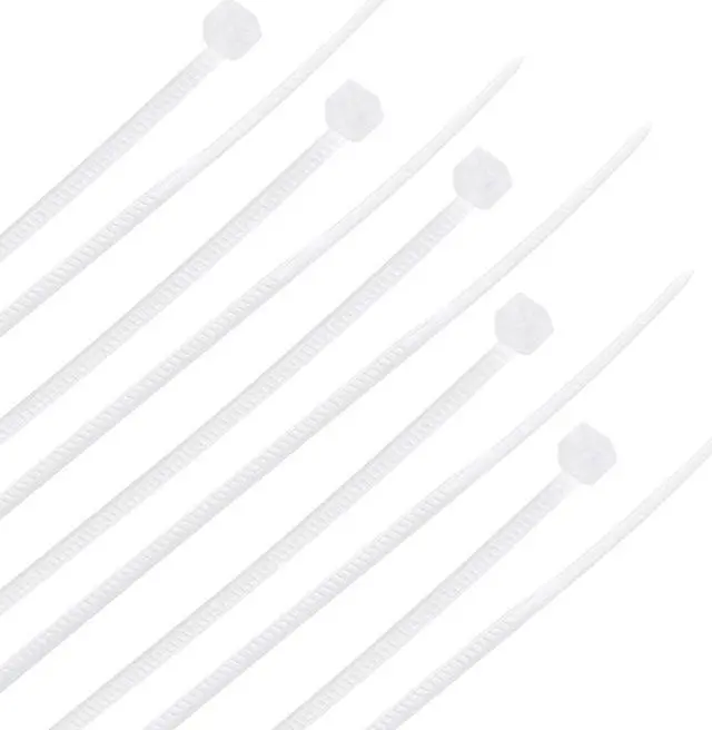 Main image of 1000pcs Cable Zip Ties 4 Inch x 0.07 Inch Self-Locking Nylon Tie Wraps White