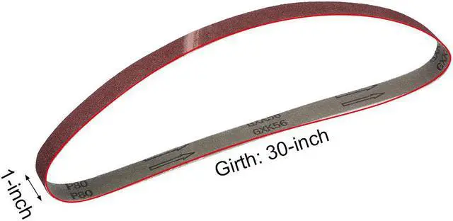 Alt view image 2 of 4 - 1-inch x 31-inch Sanding Belt 80 Grit Sand Belts for Belt Sander 5pcs