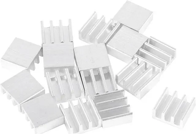 Main image of Unique Bargains 15Pcs 11mm x 10mm x 5mm Heatsink Heat Dissipation Aluminium Cooling Fin