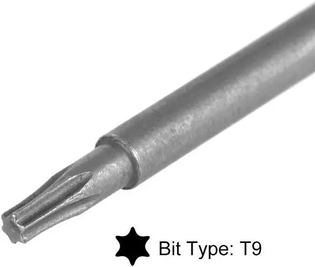 Alt view image 4 of 4 - 5 Pcs T9 Magnetic Torx Screwdriver Bits, 1/4 Inch Hex Shank 3.93-inch Length S2 Power Tool