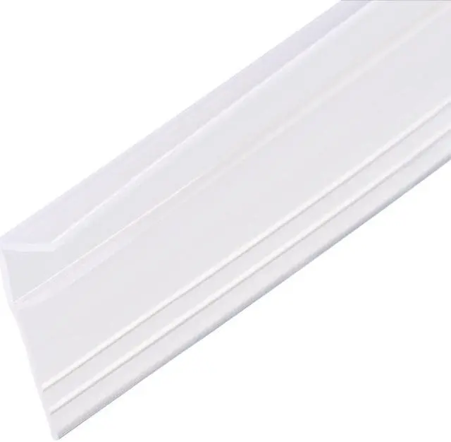 Main image of Frameless Glass Shower Door Sweep - Door Bottom Side Seal Strip F-Type with 3/4-Inch(20mm) Drip Rail - 5/16-Inch(8mm) Glass x 39.37-Inch(1000mm) Length