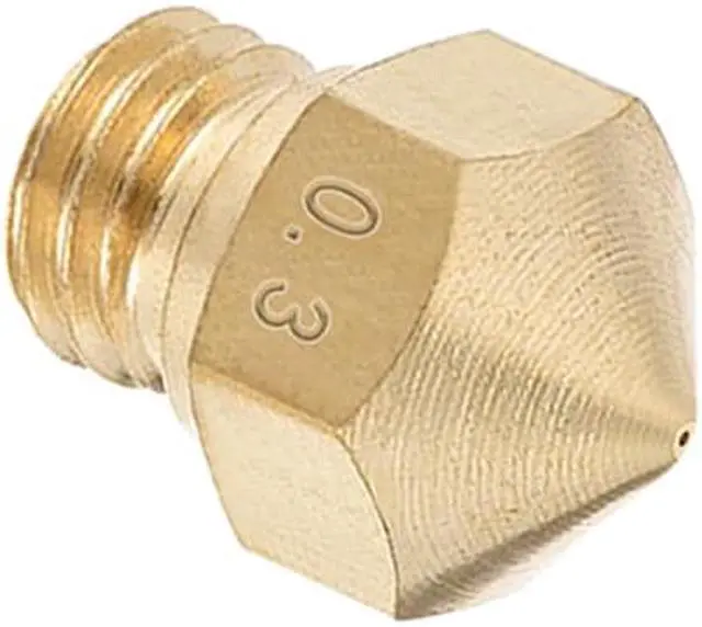 Alt view image 5 of 5 - 0.3mm 3D Printer Nozzle, Fit MK10 Extruder Head, for 1.75mm Filament Brass 5pcs