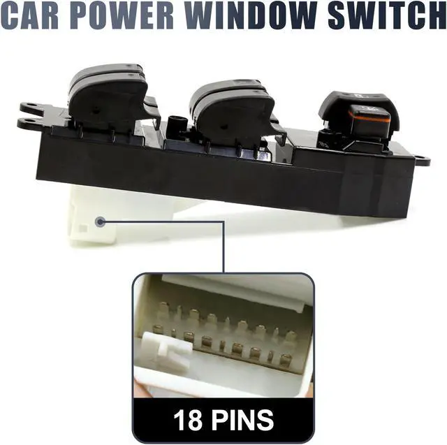 Alt view image 4 of 5 - Window Master Control Switch for 03-08 04 05 06 07 Toyota Corolla 84820-12480