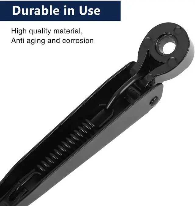 Alt view image 5 of 7 - Rear Windshield Wiper Blade Arm Set 405mm 16 Inch for Dodge Caravan 2008 2009 2010 2011 2012 2013 2014 2015 2016 2017 2018 2019